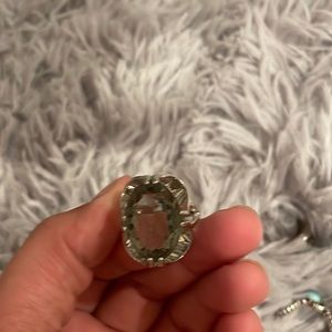 Mood ring fake diamond ring teddy bear turquoise rings